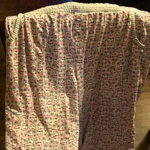 Used a few times practically new cat print pajamas PJ”size small pocket on front